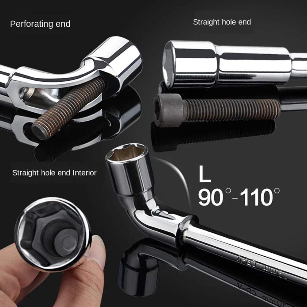 1PCS L-shaped Socket Wrench Car Repair Tool Set Hexagonal Spanner Hand Tool Set Wrenchs Car Tool Set Torque Spanner