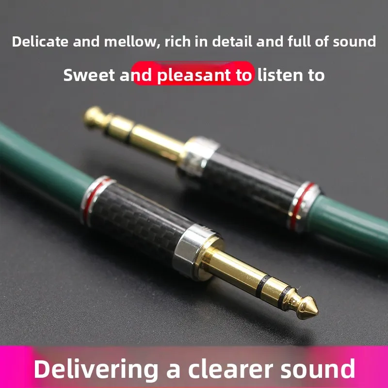 6.5mm large three-core audio cable mixer power amplifier microphone 6.35 electric guitar connection noise reduction recording