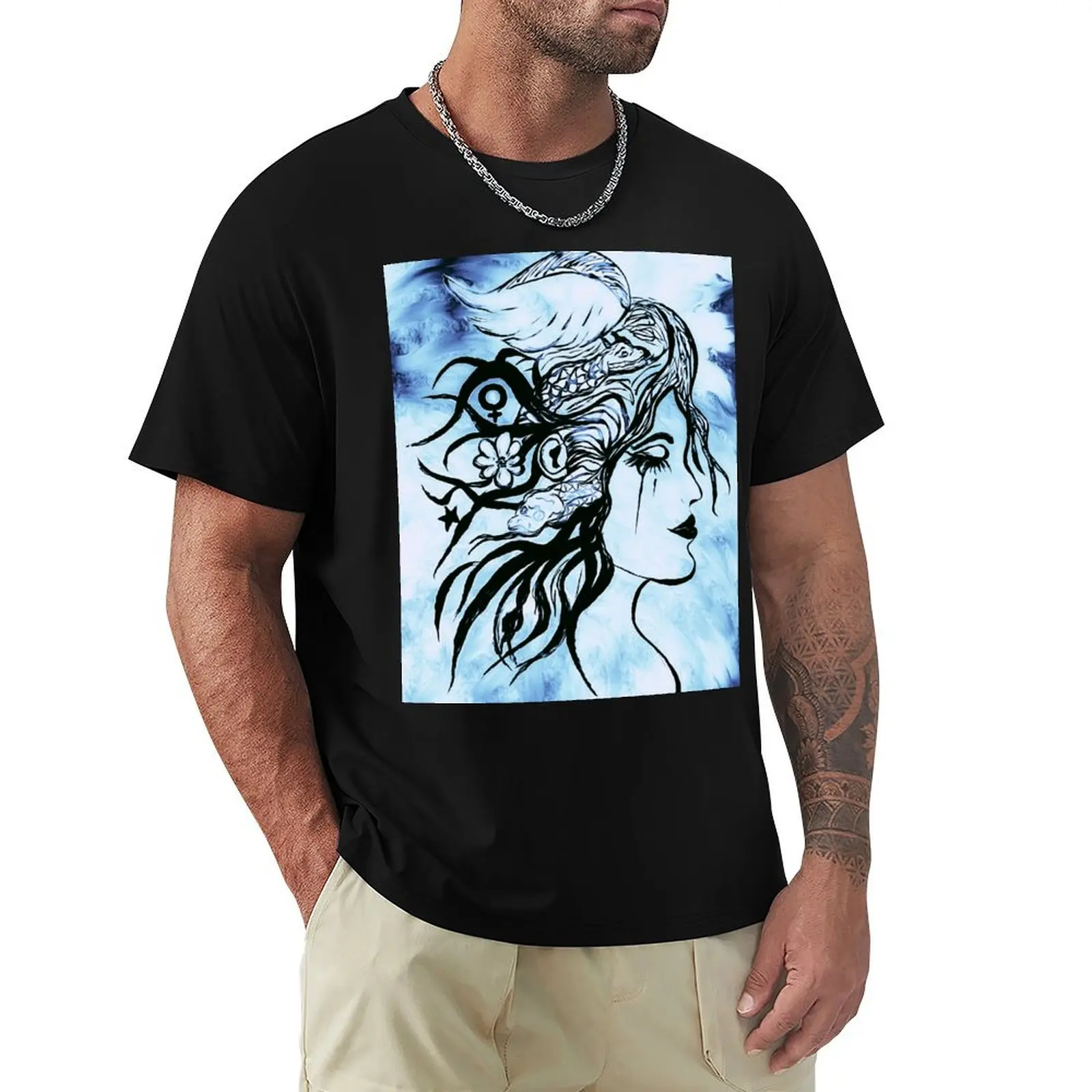 Medusa's daydreams T-Shirt t shirts for man cotton soft T-Shirt
