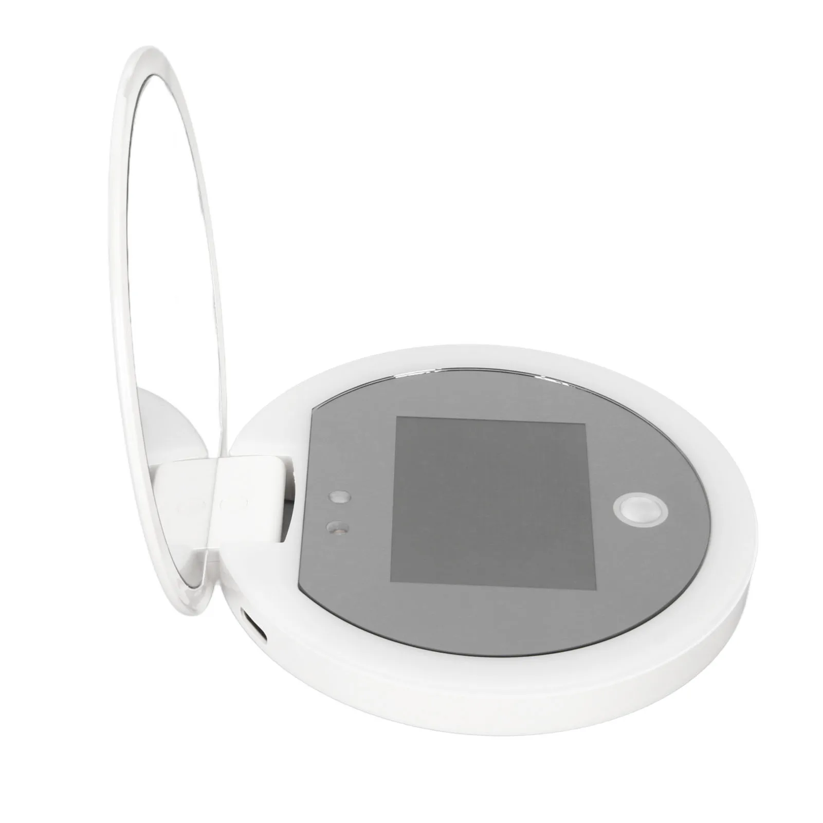 Reismake-upspiegel UV-spiegel Zonnebrandcrème Testcamera met licht 2x vergroting Reismake-up 3,5 inch Zakformaat L