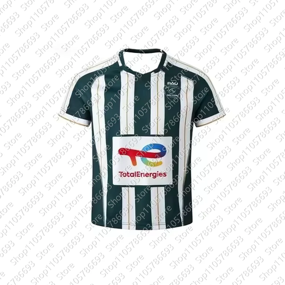 2026 Neues Frankreich-Rugby-Trikot, 3D-Drucktechnologie, Retro-Modetop in Übergröße – Detail 4