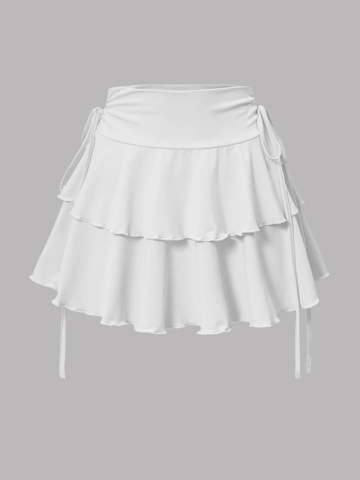 New Solid Color Skirt Women Summer Fashion Outdoor Versatile High Waist Slim Fit Elastic Waist Short Skirt Goods In Stock, image 9