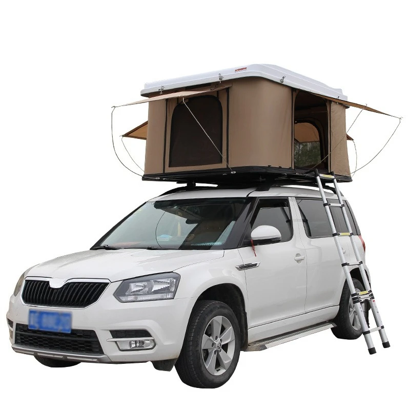 

Outdoor camping double-layer tent aluminum alloy shell FRP hard top self-driving tour