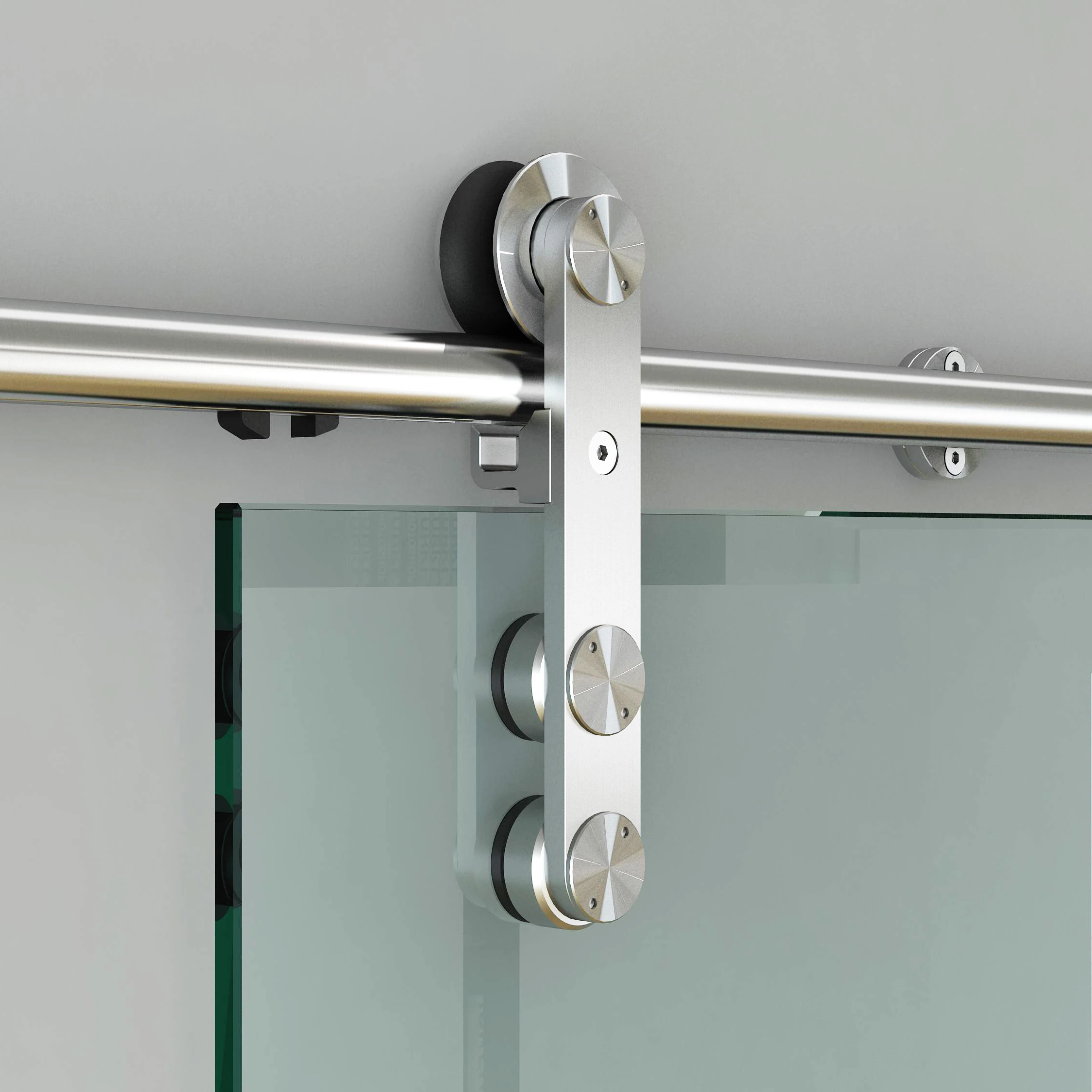 Factory Price Stainless Steel Mounting Sliding Frameless Glass Shower/Kitchen Barn Door Hardware