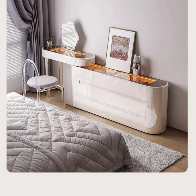 

FG44-*Six-chest dresser integrated with lock light luxury high-end cream wind