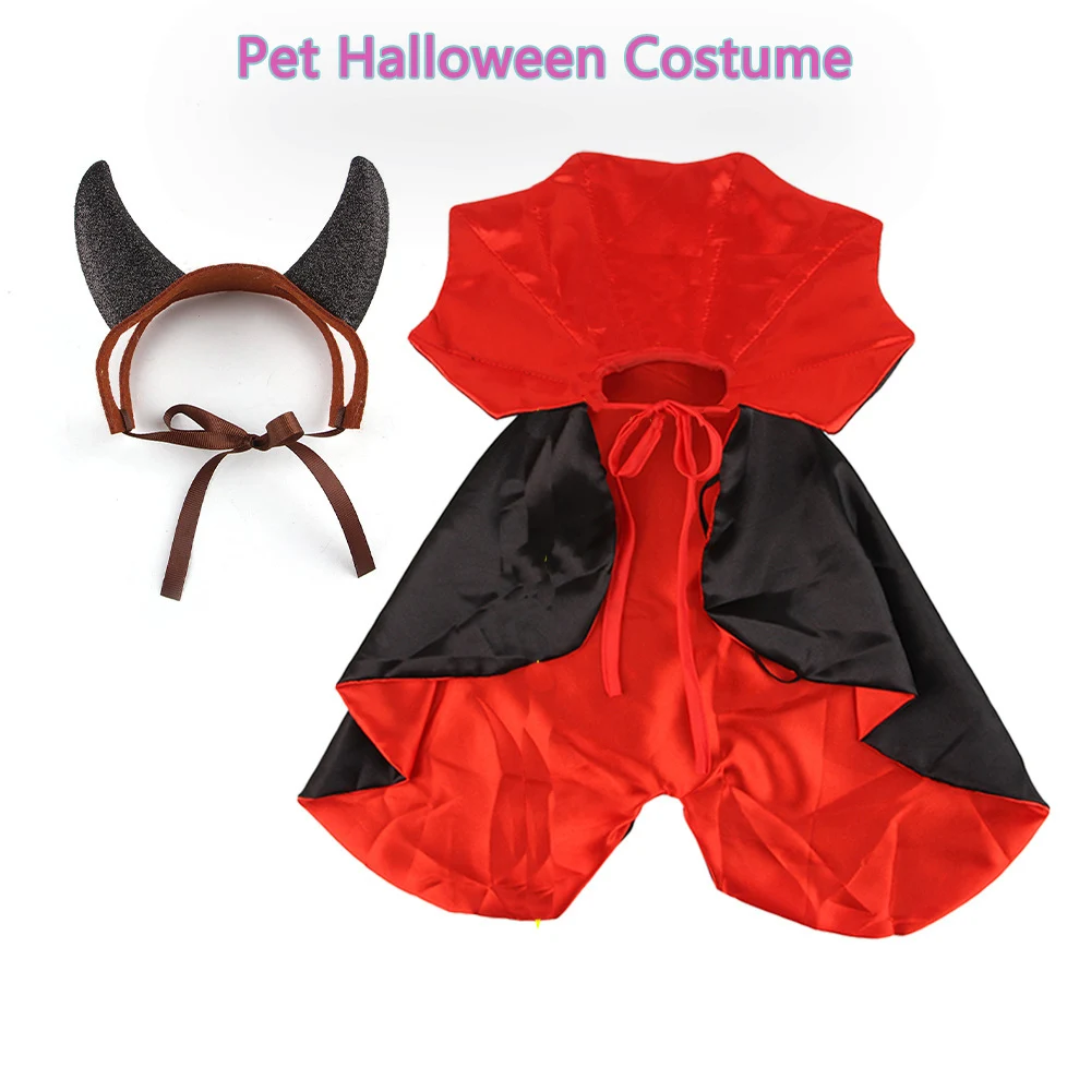 

Pet Halloween Costumes Cat Personalized Vampire Capes Lightness Easy To Wear Stereoscopic Beautiful Puppy Clothes Pet Supplies