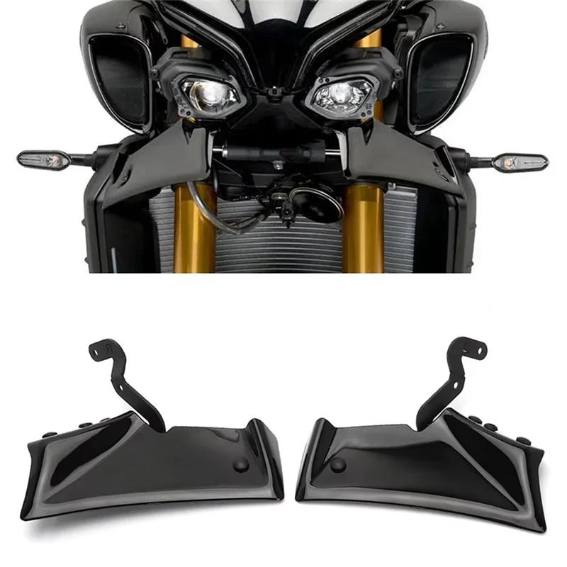 A11F-Motorcycle Front Wheel Fender Beak Nose Downforce Cowl Spoiler Cover For Yamaha MT-10 MT10 Mt10 SP 2022-2024