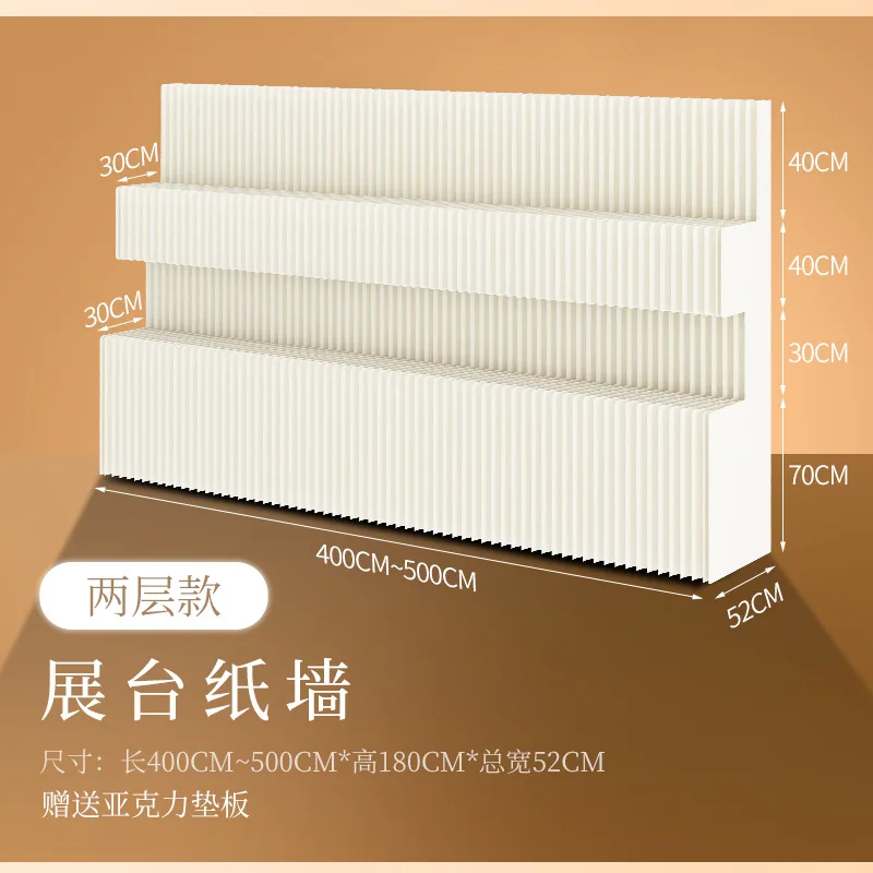 Commercial Goods Display Rack Multi-layer Decorative Shelf Simple Folding Mobile Display Cabinet