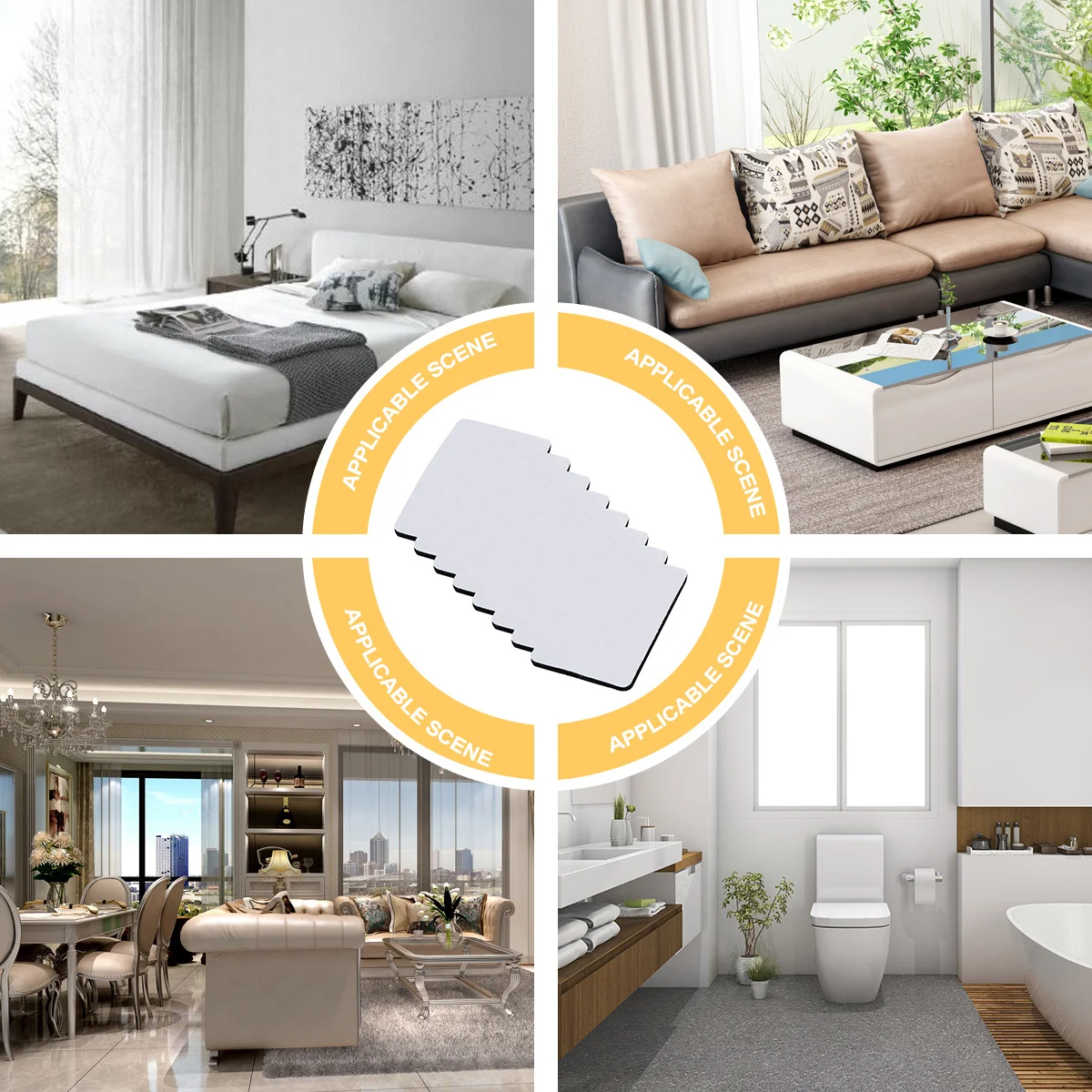 50 قطعة من المراسي البساطية المضادة للانزلاق ملصقات شديدة التحمل للحفاظ على السجاد المسطح على الأرض الصلبة لا مزيد من التحول في مطبخ الحمام