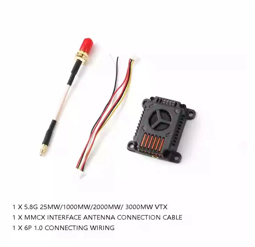 

5.8G 5.8GHz 3W Video Transmitter VTX 48CH 25mW/1000mW/2000mW/3000mW adjustable For Long Rang FPV Racing Drone