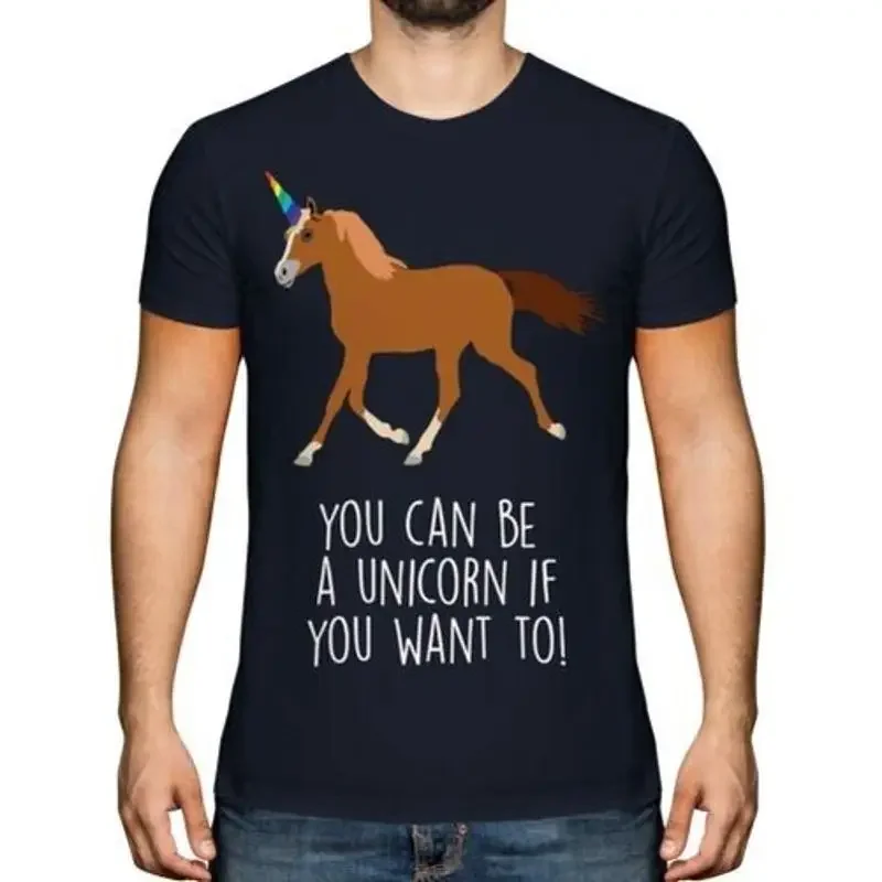 You Can'T Be A Einhorn Herren T-Shirt Geschenk Lustiges Pferd