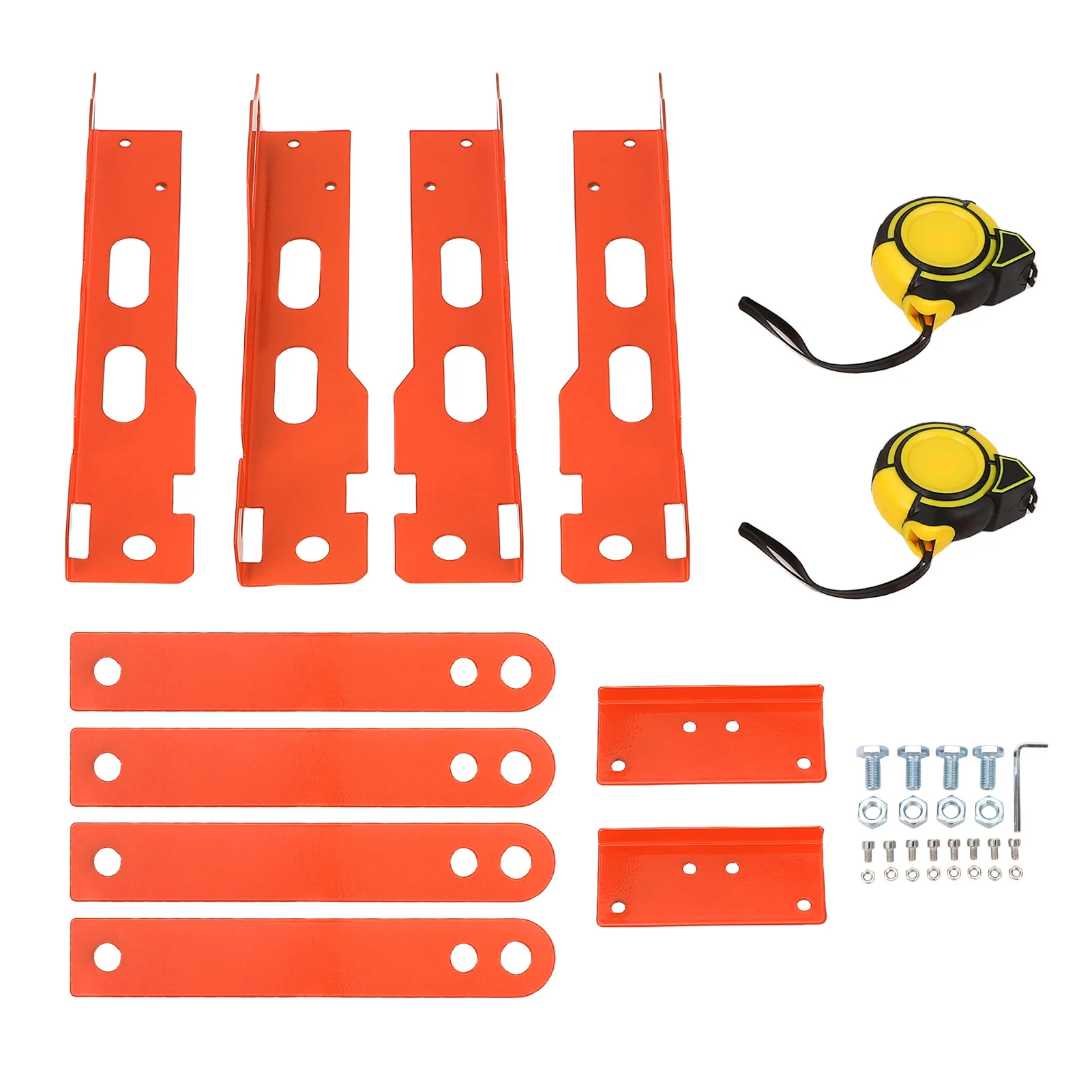Wieluitlijningsgereedschap Teenuitlijningsplaten Gebruiksvriendelijk Robuust ophanggatontwerp met 2 meetlinten voor voertuigonderhoud