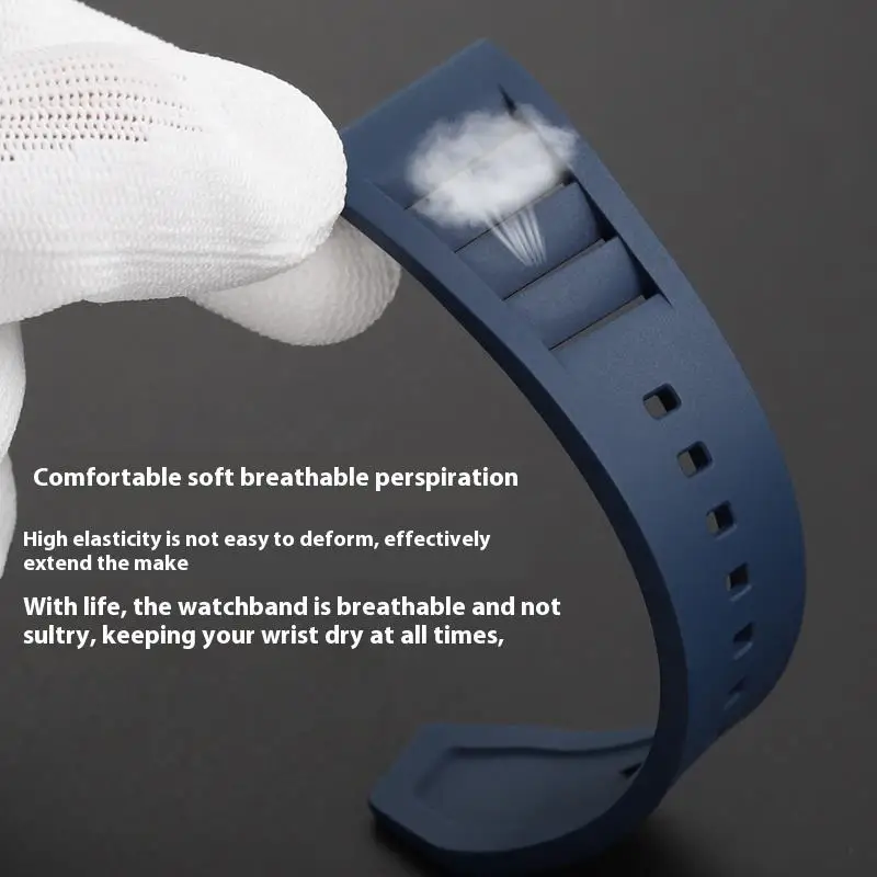 FKM 방수 방진 퀵릴리즈 시계 밴드, 디젤 DZ4323 DZ4318 DZ7362 7332, 불소 고무 시계 스트랩, 22mm, 24mm, 26mm