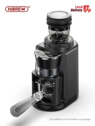 Moulin à café électrique automatique Hiinvasif W, broyeur à bavures, 34 vitesses pour expresso, café américain, verser sur le stockage visuel des haricots, G3A
