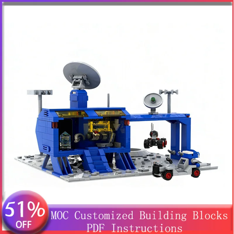 

900 PCS Star Battle Space Command Center MOC Customize Modular Building Block Model Technology Design DIY Toy Christmas Gift