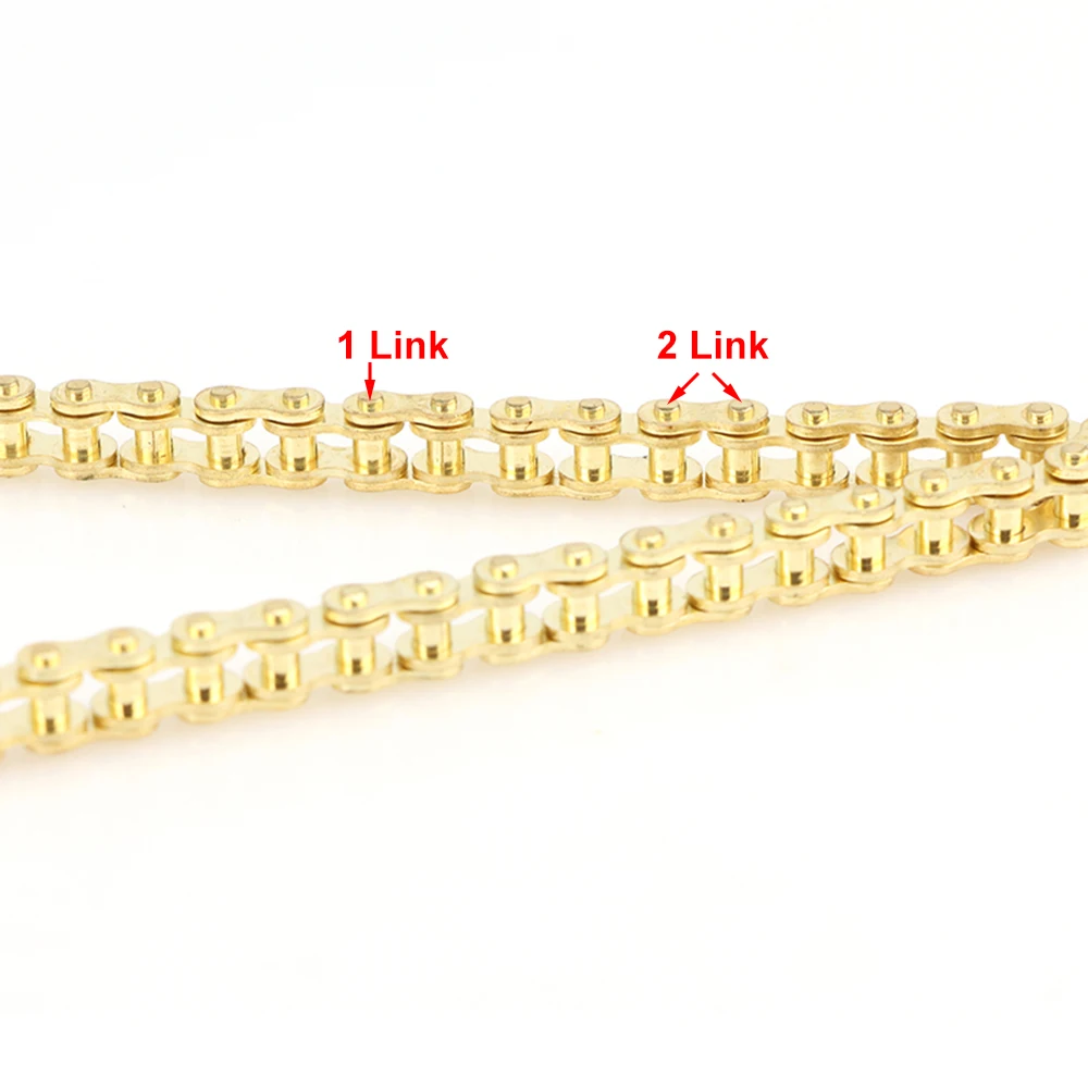 25H chain with Spare Master Link 47cc 49cc 2 Stroke Engine ATV Quad Go Kart Dirt Pocket Mini Motor Bike Motorcycle section image 2