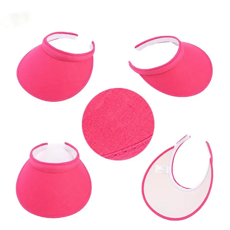 Sonnenblenden für Erwachsene, modische Hüte aus Baumwollimitat, Unisex, für Outdoor-Sport, Damen-Hüte – Detail 2