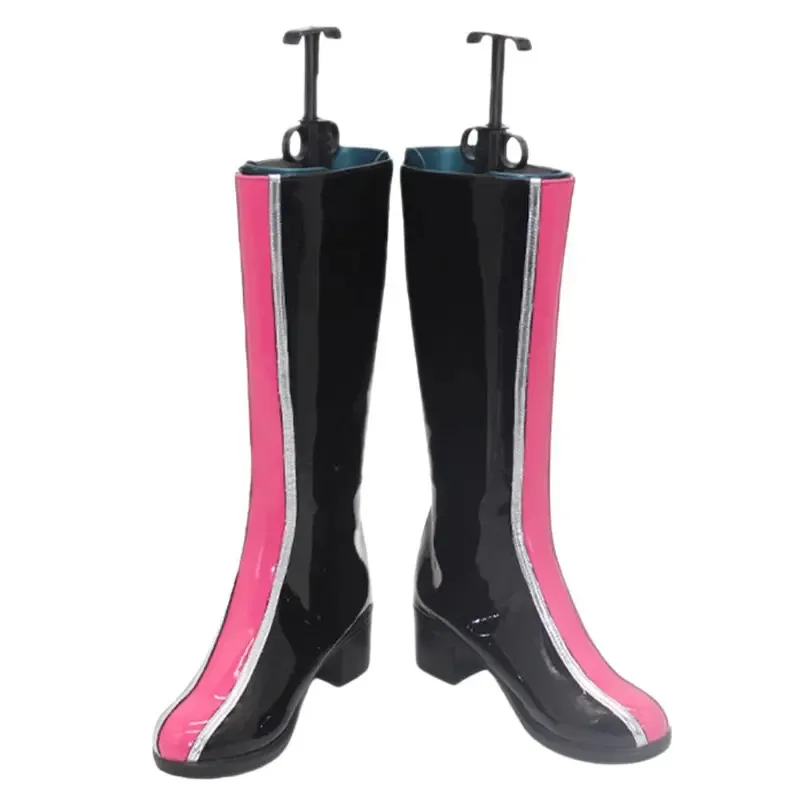 

Kpop demo hunters cosplay boots plutonium leather shoes for women roleplay idol group x;2,f;5.n