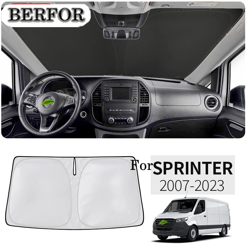 For Mercedes Benz Sprinter 2007-2023 Car Nano-Insulat Windshield Sunshade Front Window Sun Shade Visor Auto Interior Accessories