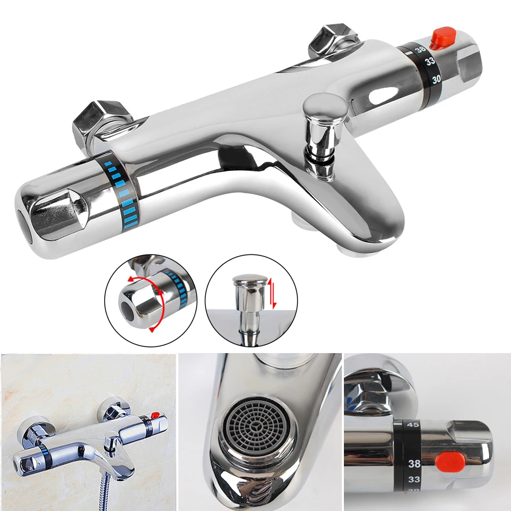 Bathtub Faucet T hermostatic Shower Faucet Bathroom Mixing Valve Hot And Cold Mixer T hermostatic Tap Bathroom Tool