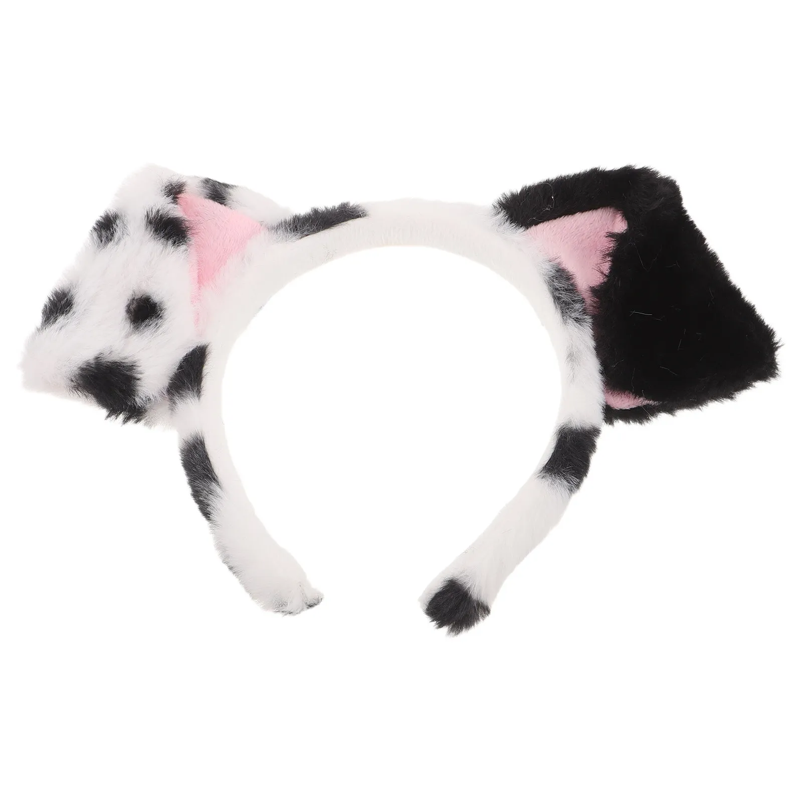 Diadema de Orejas de Dálmatas para Mujer, Aro para el Cabello con Orejas de Perro, Disfraz de Cosplay, Accesorio Lindo para Fiestas, Maquillaje, Eventos, Diadema con Temática Animal