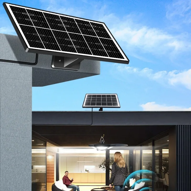 Solar-Schuppenleuchte, Solar-Pendelleuchte für drinnen und draußen, 228/180 LED, 1000 lm, 5 Modi mit Fernbedienung für Scheune, Pavillon, Garage