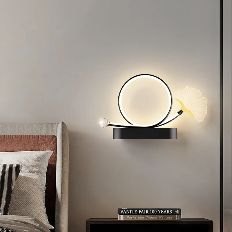 Lámpara de pared LED moderna para dormitorio, Fondo de cabecera, sala de estar, pasillo, aplique de pared, decoración interior del hogar, accesorio de iluminación brillante