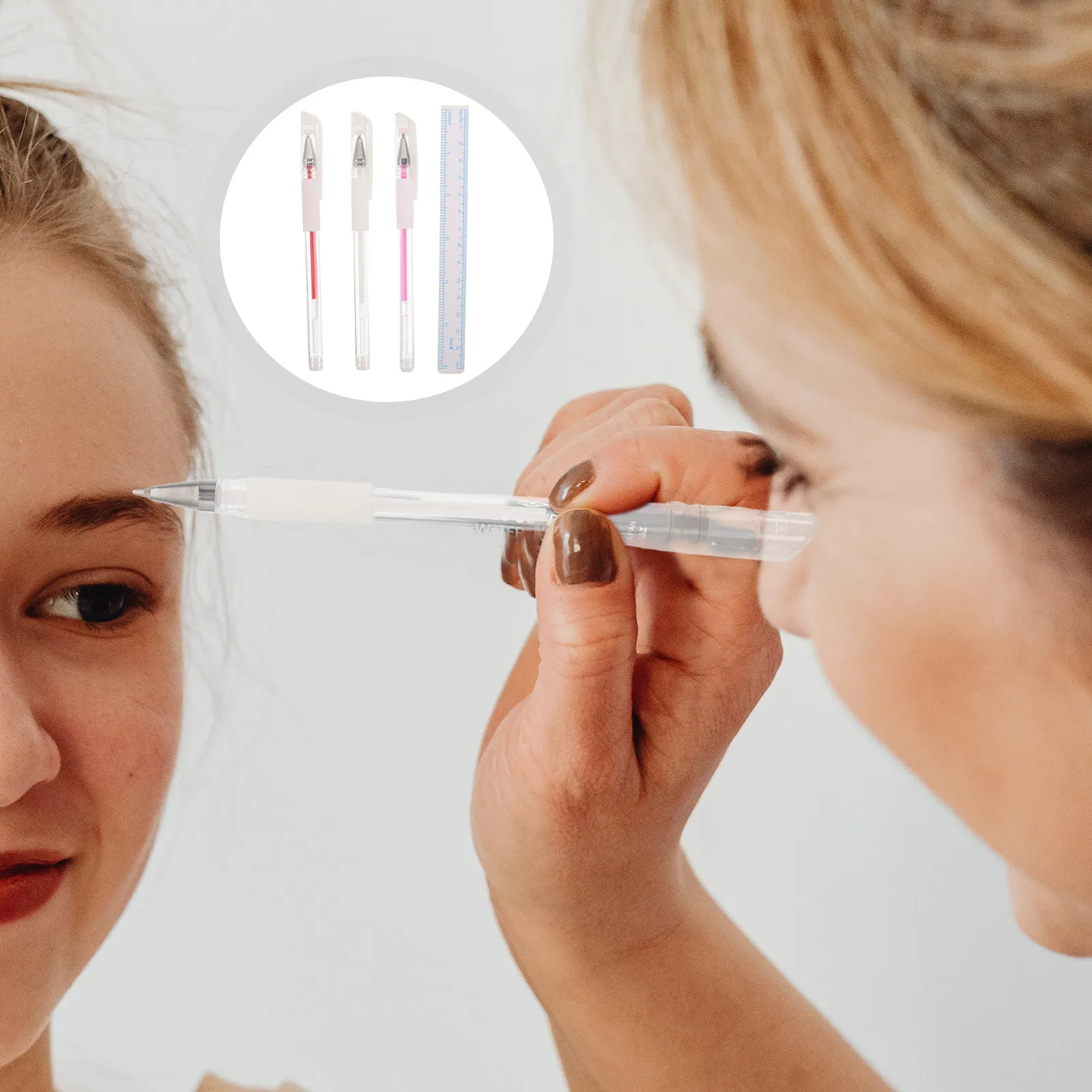 

Набор из 9 маркеров для разметки бровей: прецизионные, водостойкие, для татуажа, микроблейдинга, контурирования и позиционирования перманентного макияжа