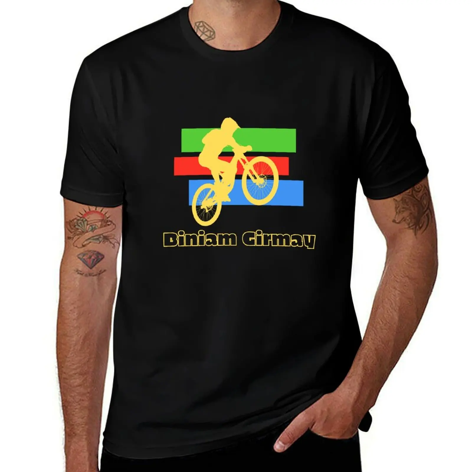 

Biniam Girmay Eritrean Cyclist T-Shirt t shirt man cotton cotton t shirt pack T-shirt