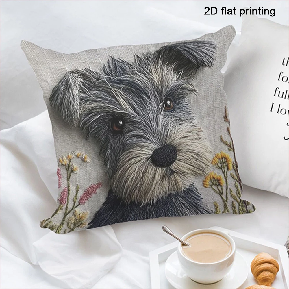 1pc Adorable Animal and Floral Patterned Pillow Covers Sofa bed cushion cover home bedroom decoration