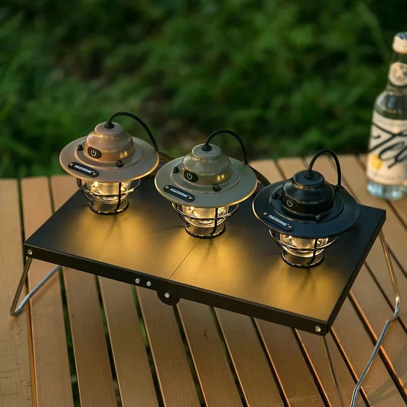 

Outdoor Vintage Chandelier Ultra-long Life Typec Rechargeable Hand Light Camping Ambient Light Portable Tent Light Lanterna led