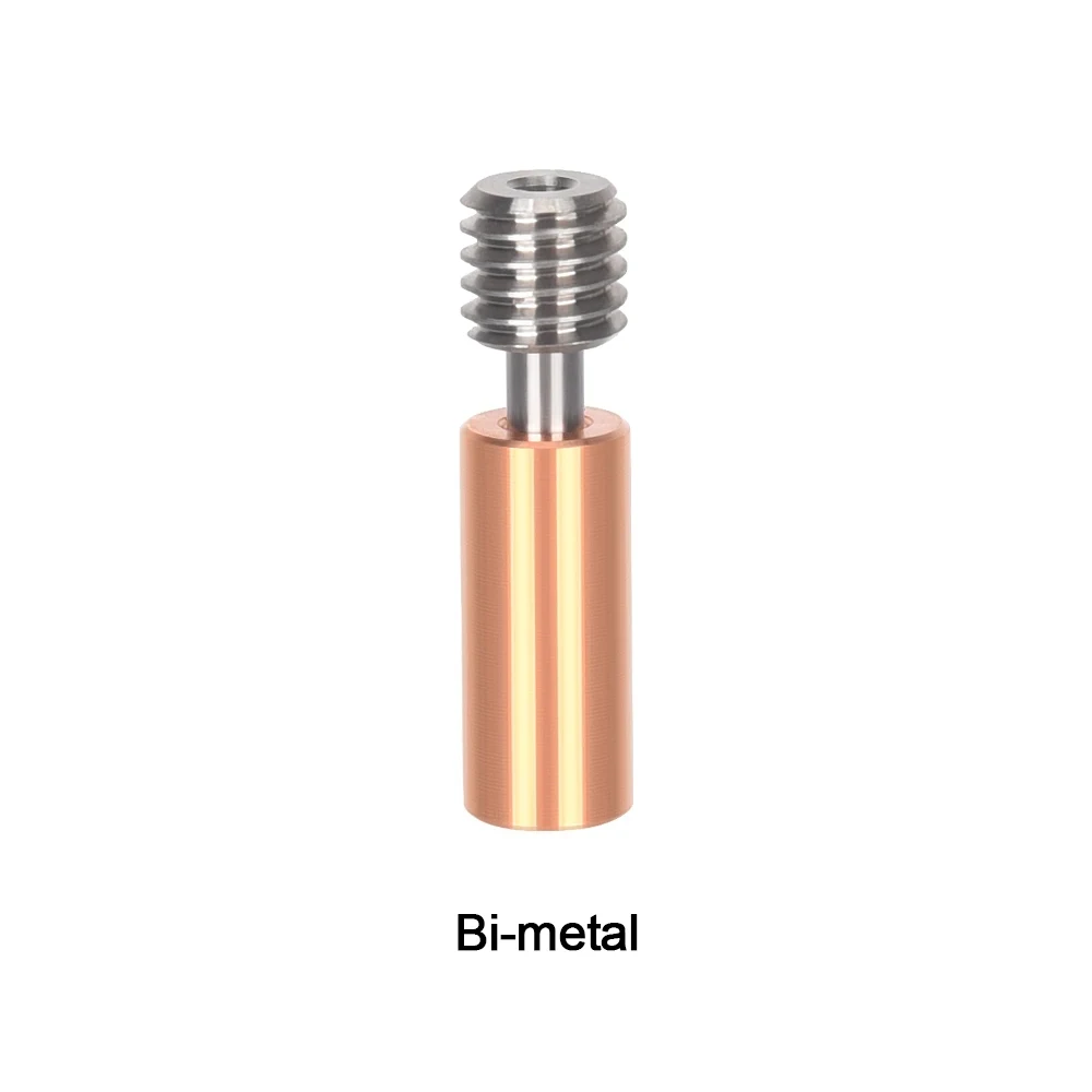 

H2 Bimetal Heatbreak Titanium Alloy Copper Plated Throat Heat break For BIQU H2 Extruder For BIQU BX 3D Printer