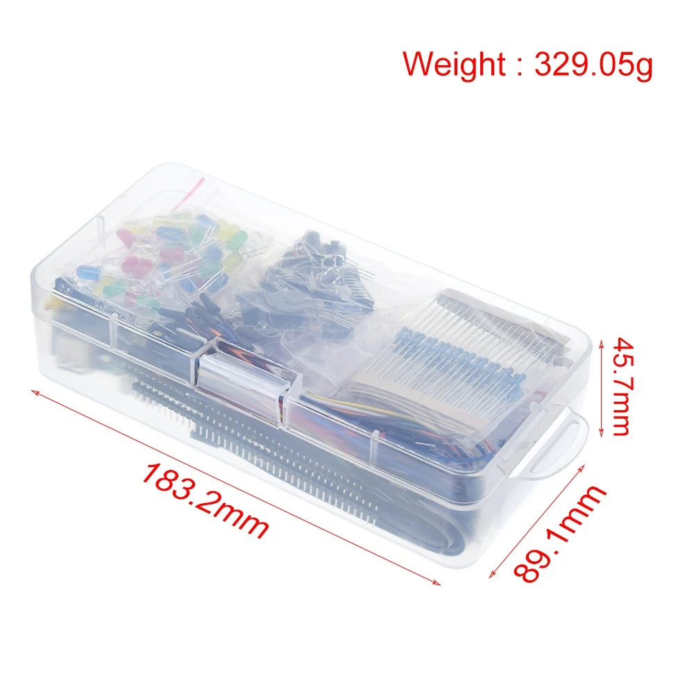 DIY Project Starter Kit For Arduino UNO R3 Kit Electronic DIY Kit Electronic Component Set With Box 830 Tie-points Breadboard