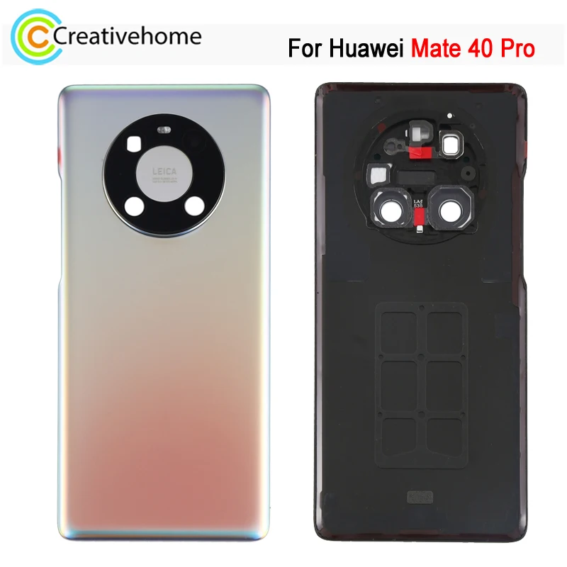 

Высококачественная задняя крышка аккумулятора для Huawei Mate 40 Pro, задняя крышка телефона с запасной частью объектива камеры