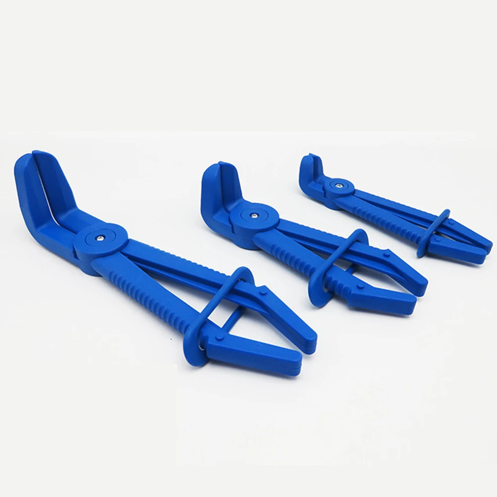 

3Pcs Auto Repair Plastic Pliers Car Tubing Shut Off Pliers For Brakes Heaters Fuel Radiators Air Non Conductive Safety Blue