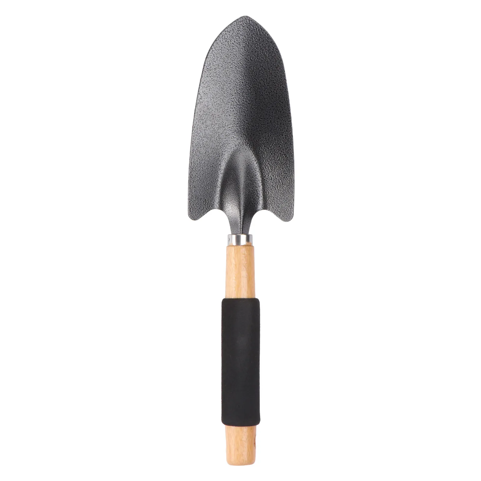 Garden Shovel Solid Wooden Handle High Strength Metal Head Insert Sleeve Connection for Digging Planting Weeding Small Handy