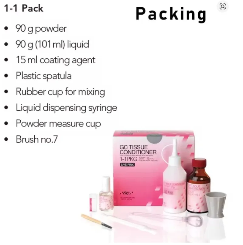 مادة طب الأسنان ريلينينج فوجي CG طب الأسنان بطانة ناعمة ذاتية الصلبة منظمة موكوسا منظم أدوات العناية بالفم طقم الأسنان