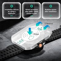 1 Set Tempered Glass Protective Film with Tools for Samsung Galaxy Watch 8/8 Classic 40mm/44mm/46mm Screen Protector Accessories