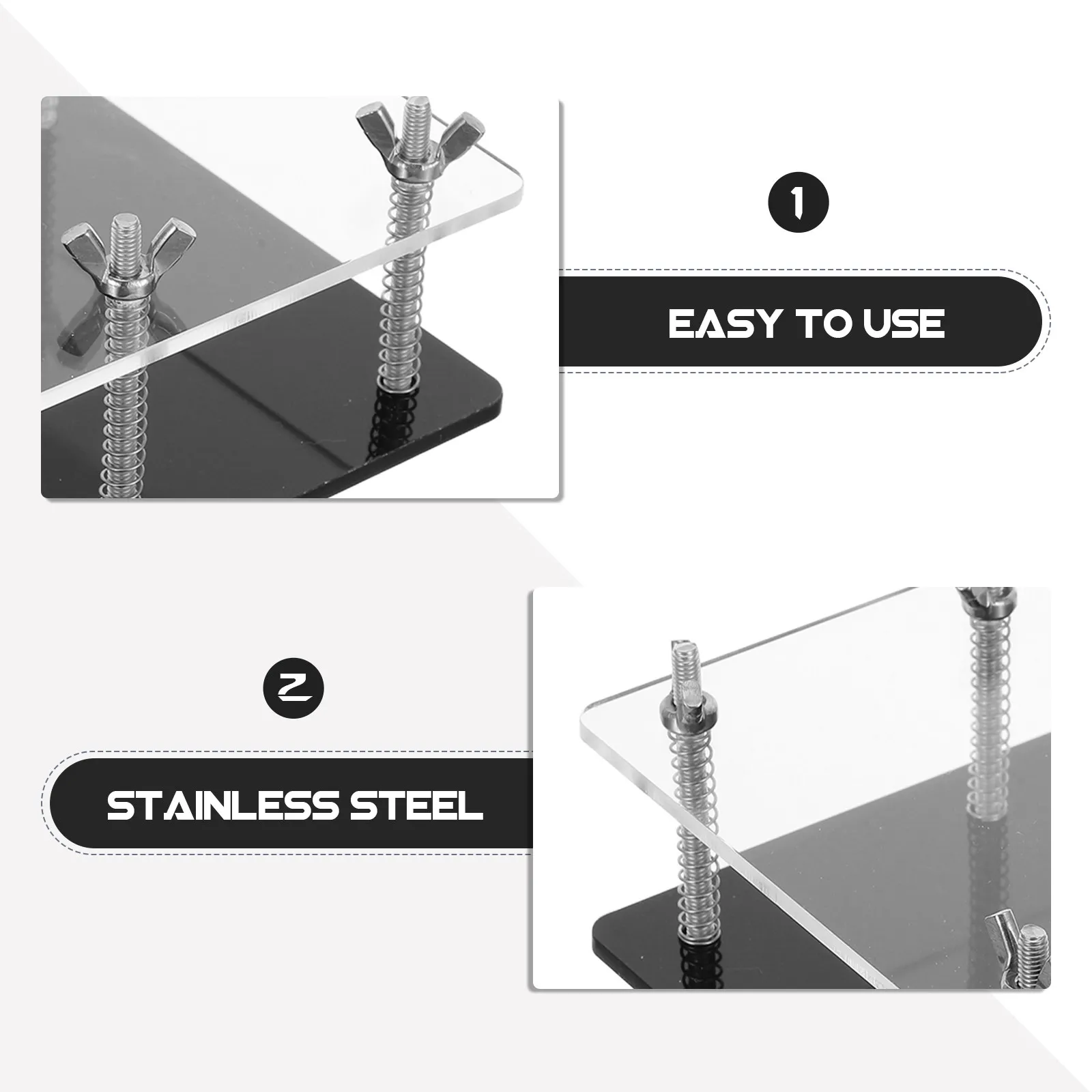 1Set Stainless Steel Material Card Bending Corrector Efficient Playing Cards Restoration Precise Correction Flatten view 3