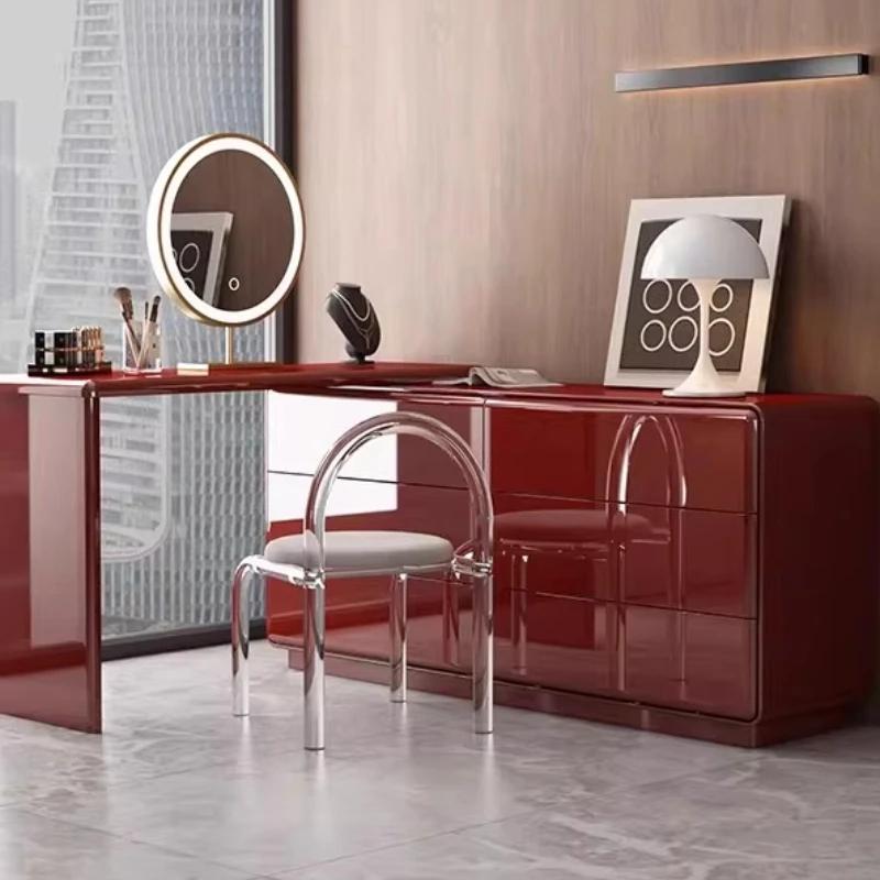 Mid Century Cosmetics Dressing Table Modern European Vintage Large Dressing Table Service Makeup Penteadeira Home Furniture