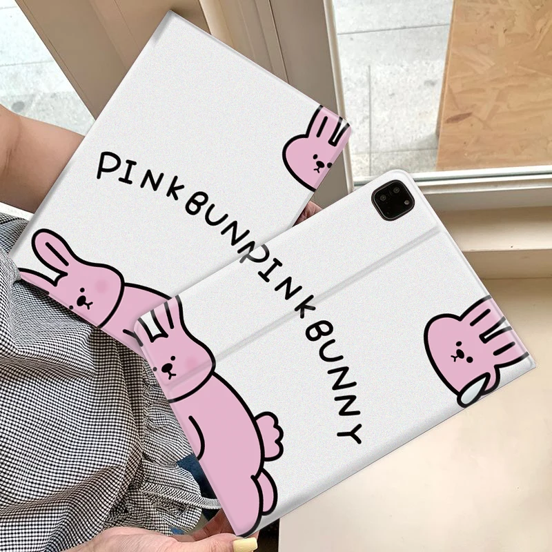 

PInk bunny TABLET CASE FOR iPad pro 10/11-Inch 2020/6th/7th /8th /Air 3rd/Air 4th/9th gen/Air 5th Gen 2022/Air11