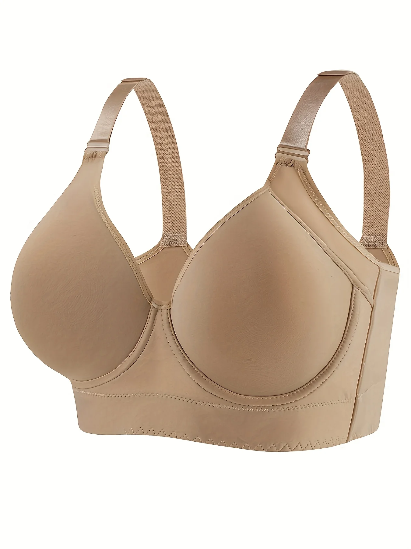 

European size of underwear with steel rims, gathered together to prevent sagging, sporty and beautiful back, deep V-bra