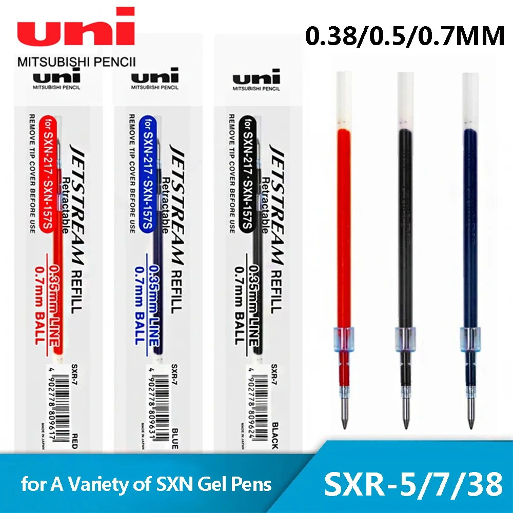 1 PC Japan Uni Ballpoint Refill SXR-5/SXR-38/SXR-7 for A Variety of SXN Gel Pens School Acsesories School Stationery Supplies