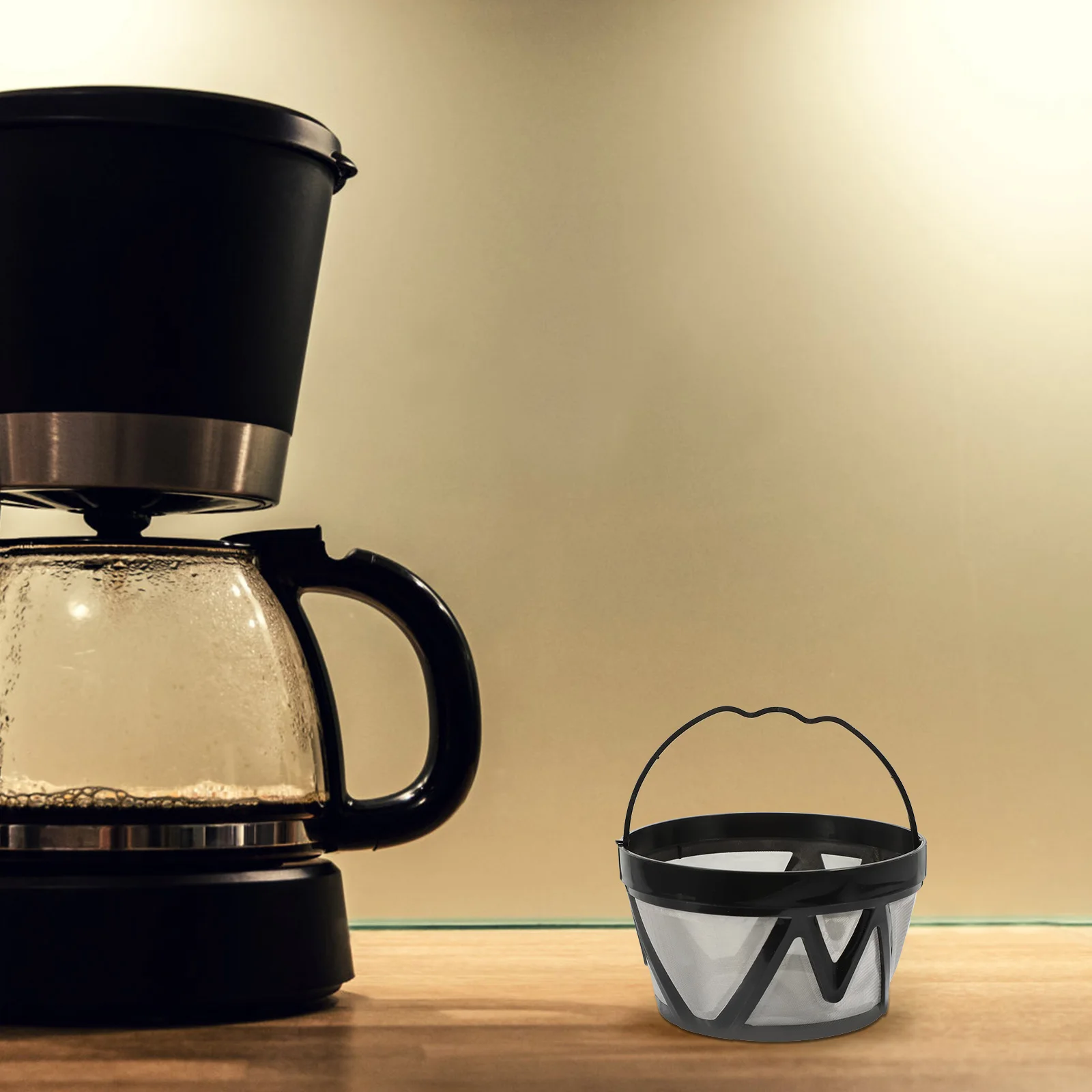 

Premium Reusable Coffee Filter Basket Durable Mesh Cup Household Office Kitchen Multi-Function Small Filter Accessory for Coffee