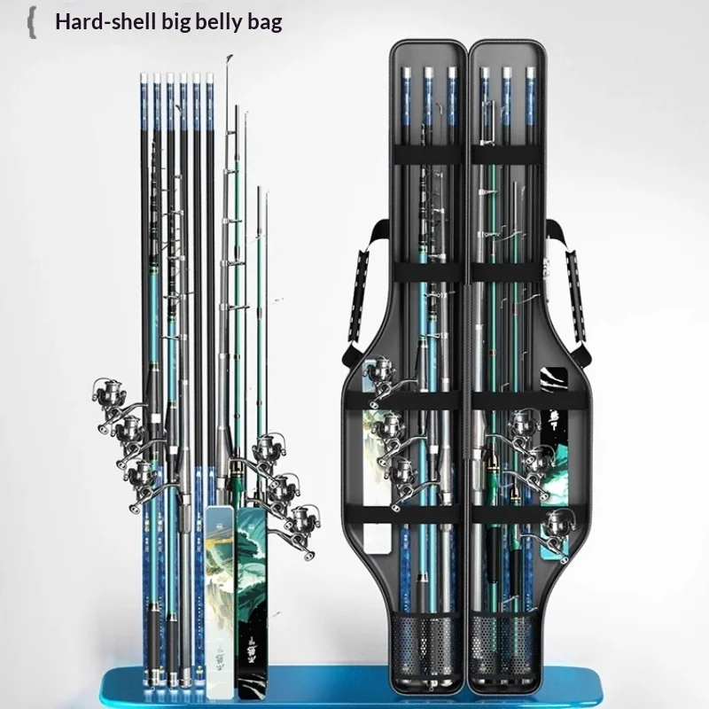 

Водонепроницаемая сумка для рыболовных снастей, рюкзак большой емкости с несколькими карманами, портативный держатель для удочки, дорожный органайзер для хранения, сумка для рыбы