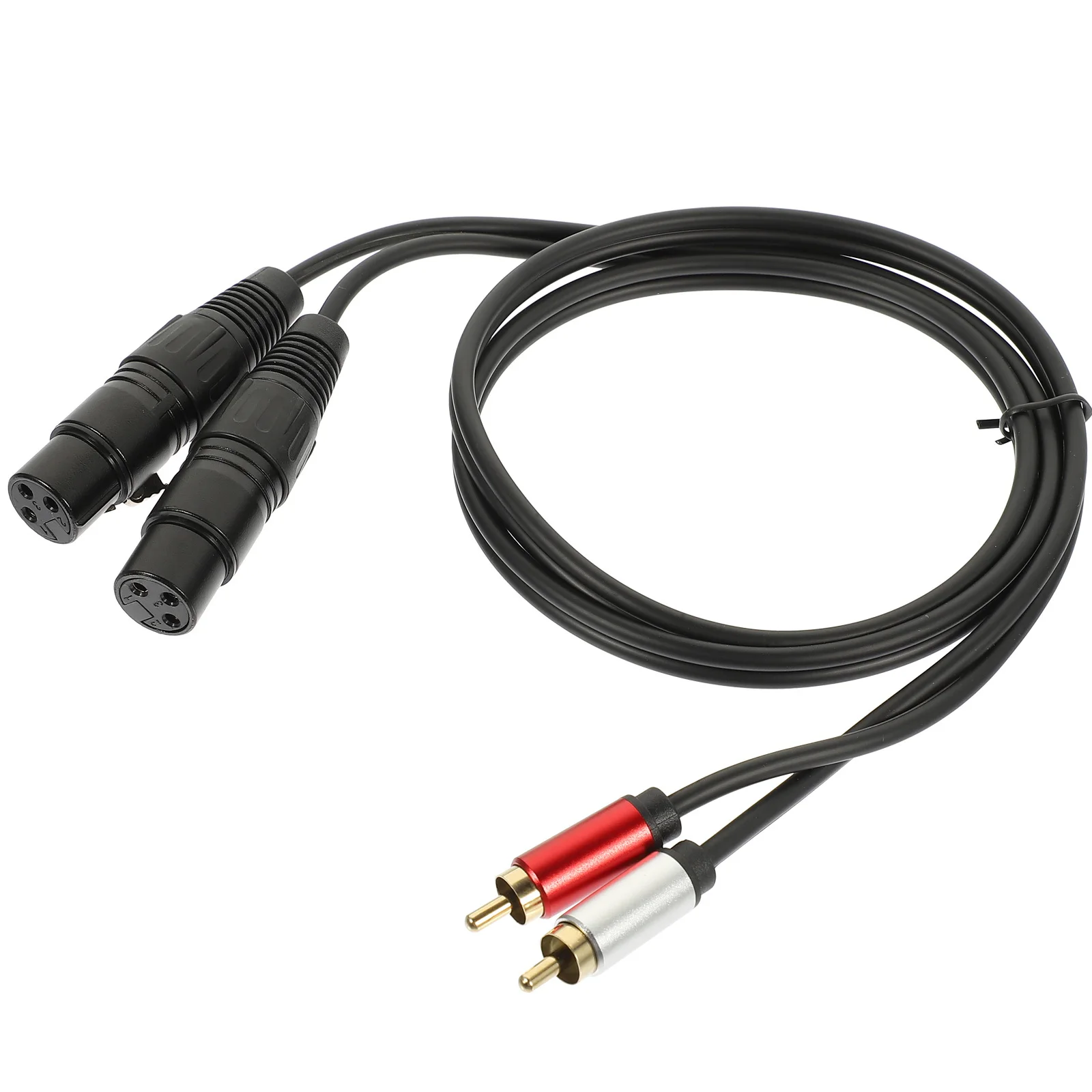 

Rca Audio Cable Durable Flexible Converter Cable Easy Operation for Audio Equipment Mixer Splitter Wire Earphone Converter