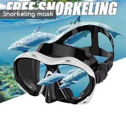 Large Frame Swimming Goggles For Adults High Quality Panoramic Antifog Swim Glasses Waterproof HD Swim Eyewear Swim Equipment