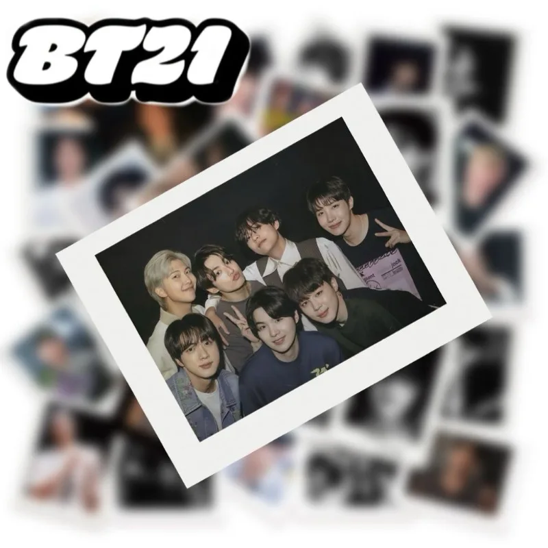 50Pcs BT21 All Characters Mixed Waterproof Stickers Ins Style Decorative Stickers