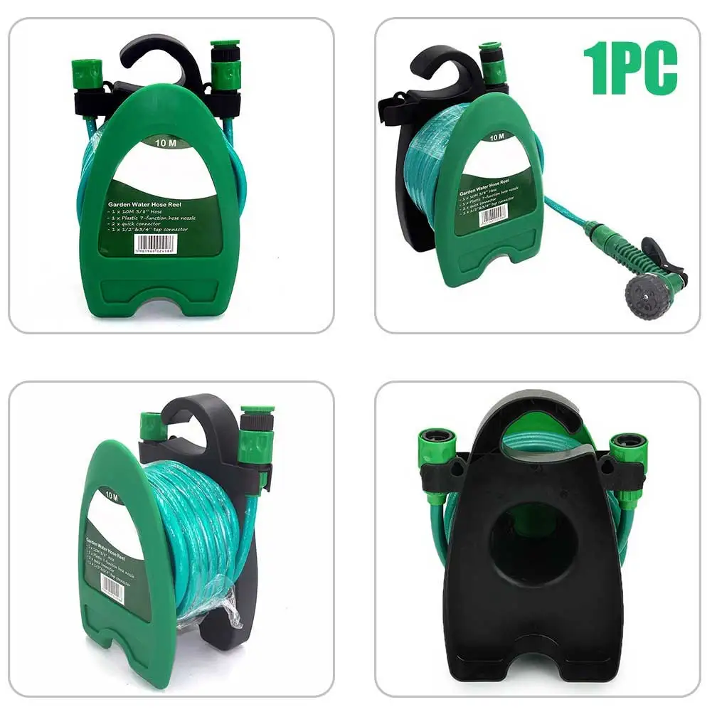 Wall Hanging Car Wash Agriculture Portable Watering Hose Irrigation System With Nozzle Accessory Home Garden Yard Reel Spray Set