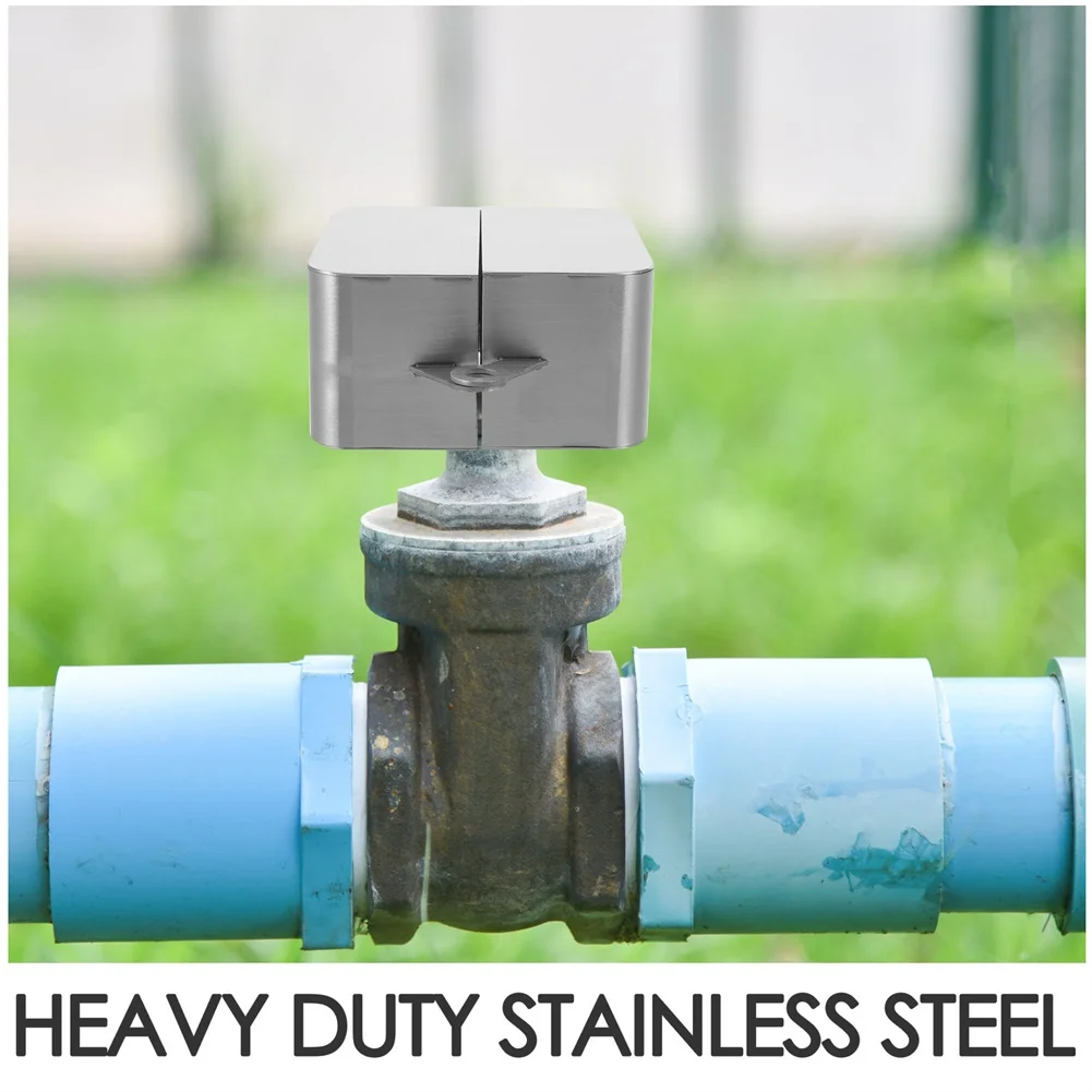 Stainless Steel Tap Lock Cover With Security Keys Outdoor Garden Water Tap Anti-Theft Protective Shell Household Water Pipe